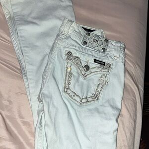 White Miss Me Jeans